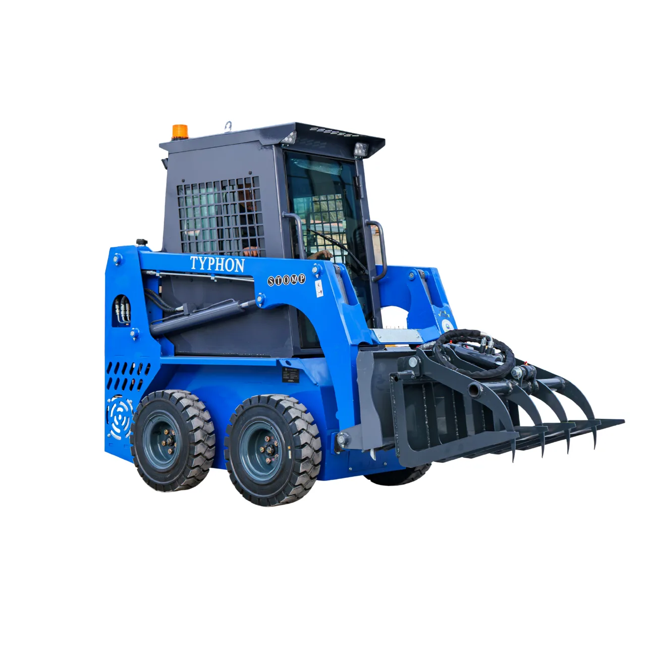 Hydraulic Wood Grabber Attachment Mini Skid Steer TYPHON STOMP X1300 & STOMP 509 - Image 2