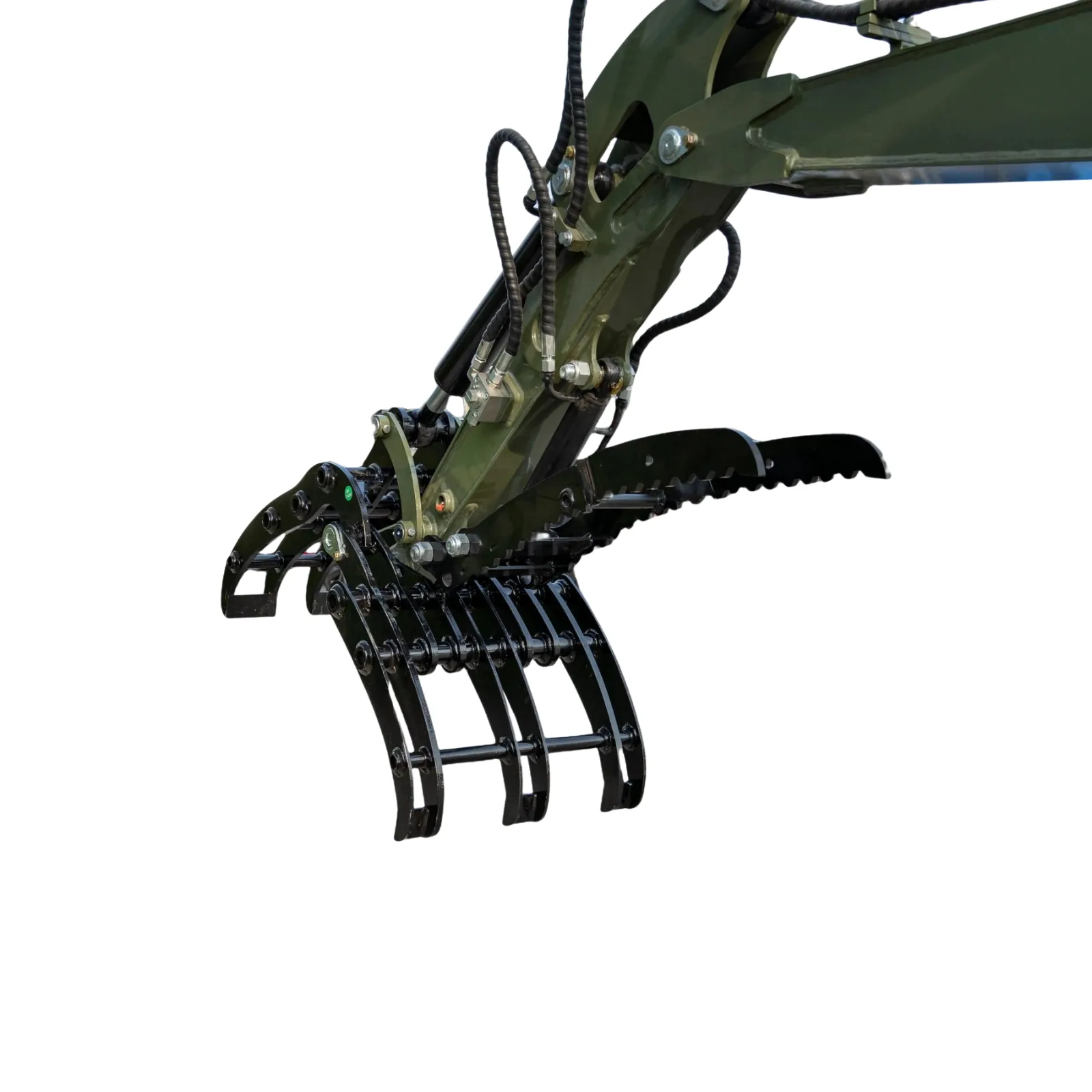 Compact Grapple Attachment for TERROR XXV and other 2.1-3 Ton Mini Excavators Wide Opening Wood Grab USA - Image 2