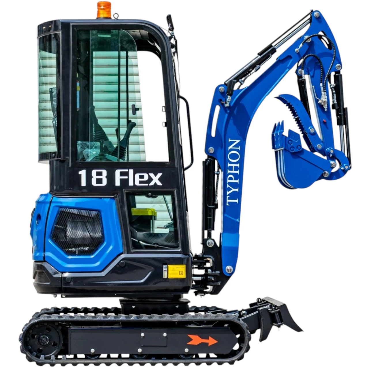 TYPHON 18 FLEX PRO 1.8 Ton Mini Excavator USA with 12 attachments - Image 3