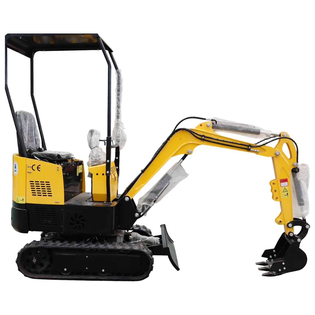 TYPHON TERROR X STORM Mini Excavator – 1 Ton Trench Digger with Canopy, Hydraulic Thumb Clip, Bucket USA - Image 3