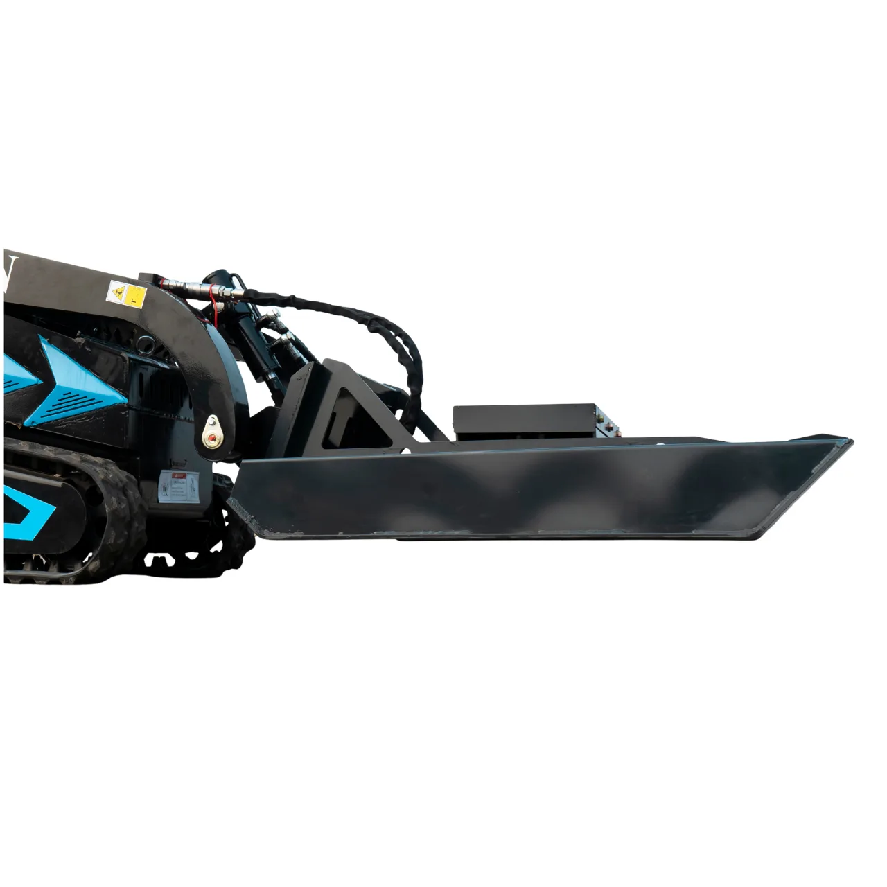 Heavy-Duty 3-Blade Hydraulic Brush Mower Attachment for TYPHON STOMP X1300 & STOMP 509 Mini Skid Steers - Image 3