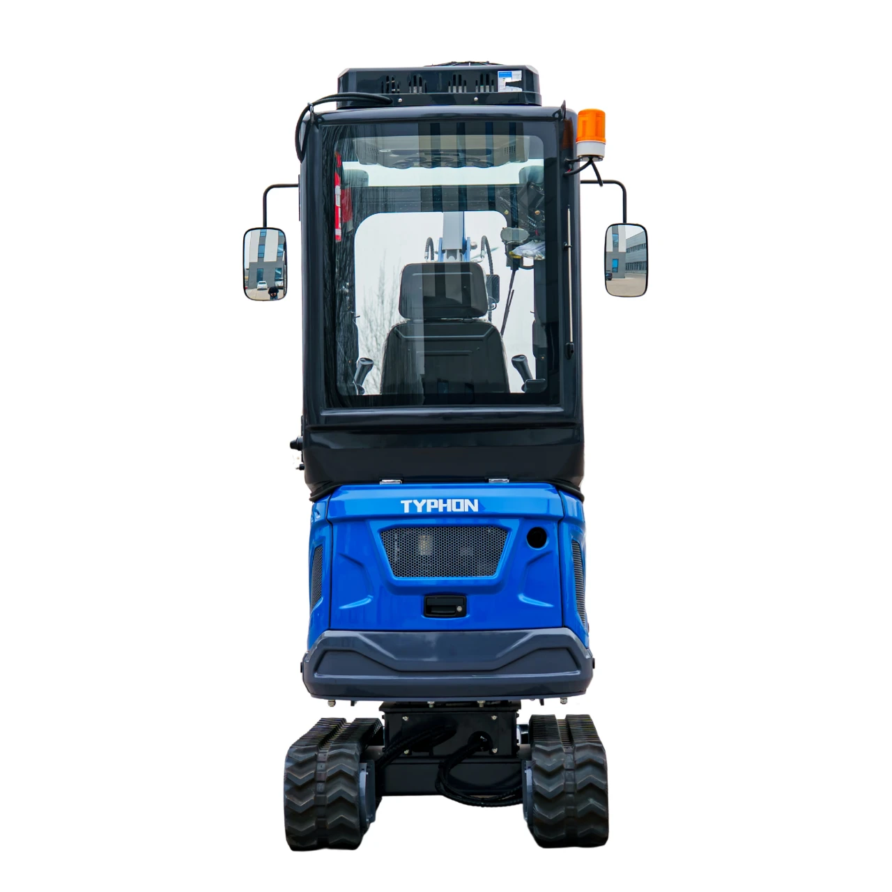 TYPHON TERROR XIX Prestige AC/Heater Cabin Mini Excavator 4200lbs 20.4 HP Kubota D902 with Boom Swing, Retractable Tracks - Image 4