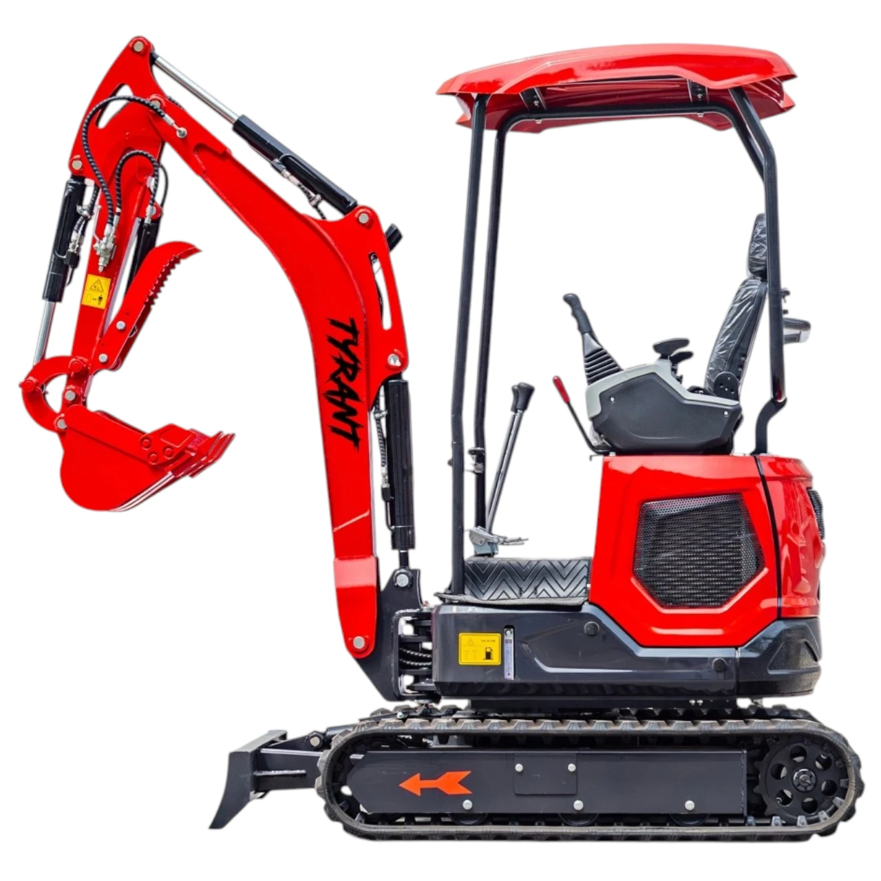 3800lbs TYRANT 17 Diesel Mini Excavator Kubota D902 Engine Side Swing w 12 attachments - Image 4