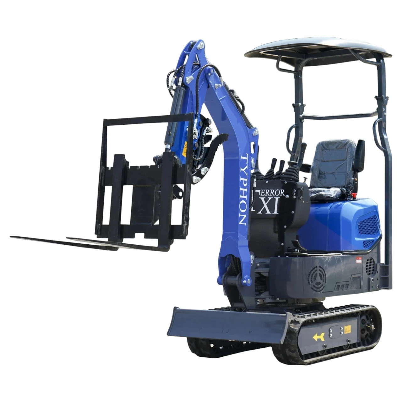 TERROR XI Mini Excavator Digger 13.5hp Gas B&S EPA Engine with 13 Attachments - Image 4