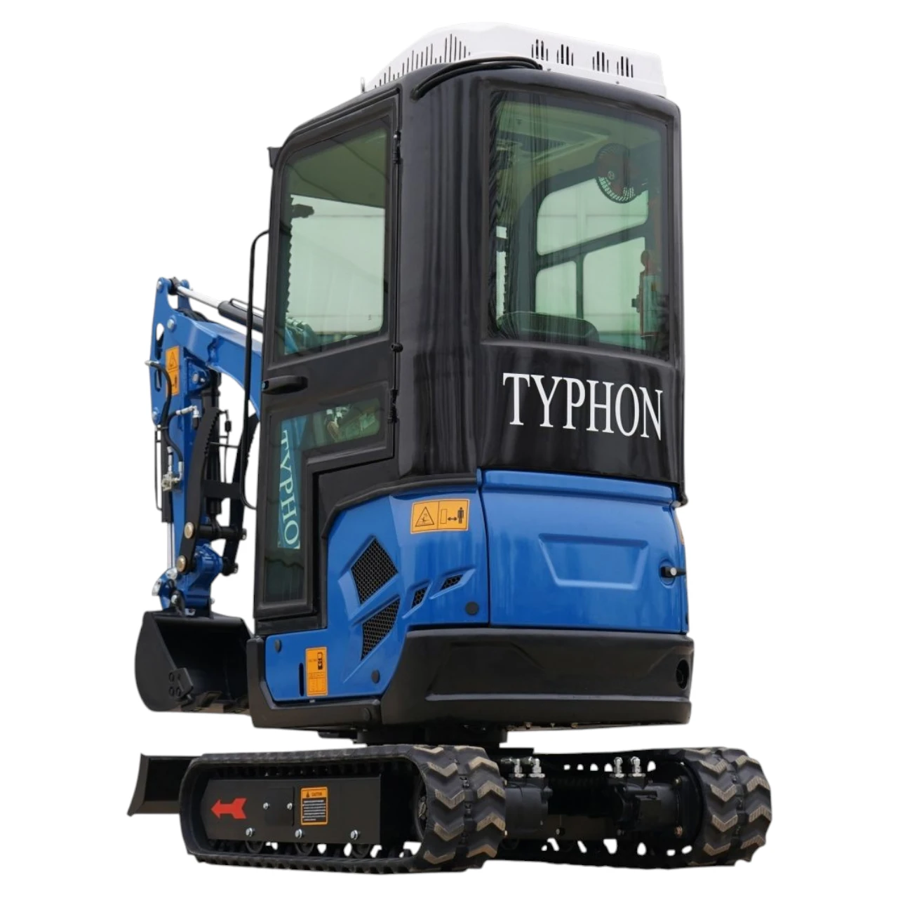 2025 4,000 lb TYPHON TERROR XVII Cabin Mini Excavator Rubber Track with Kubota D902 Diesel Engine USA - Image 4
