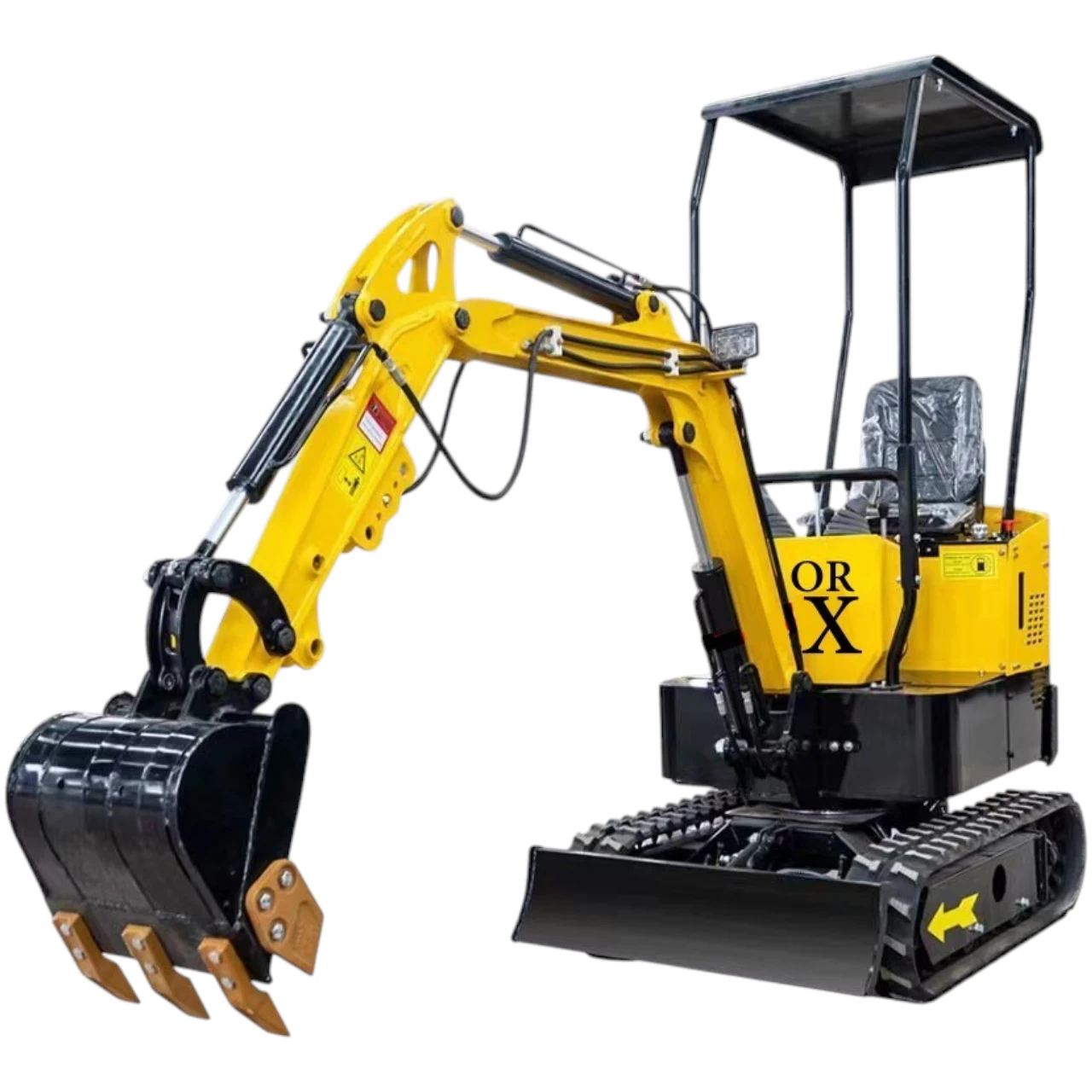 TYPHON TERROR X STORM Mini Excavator – 1 Ton Trench Digger with Canopy, Hydraulic Thumb Clip, Bucket USA - Image 4