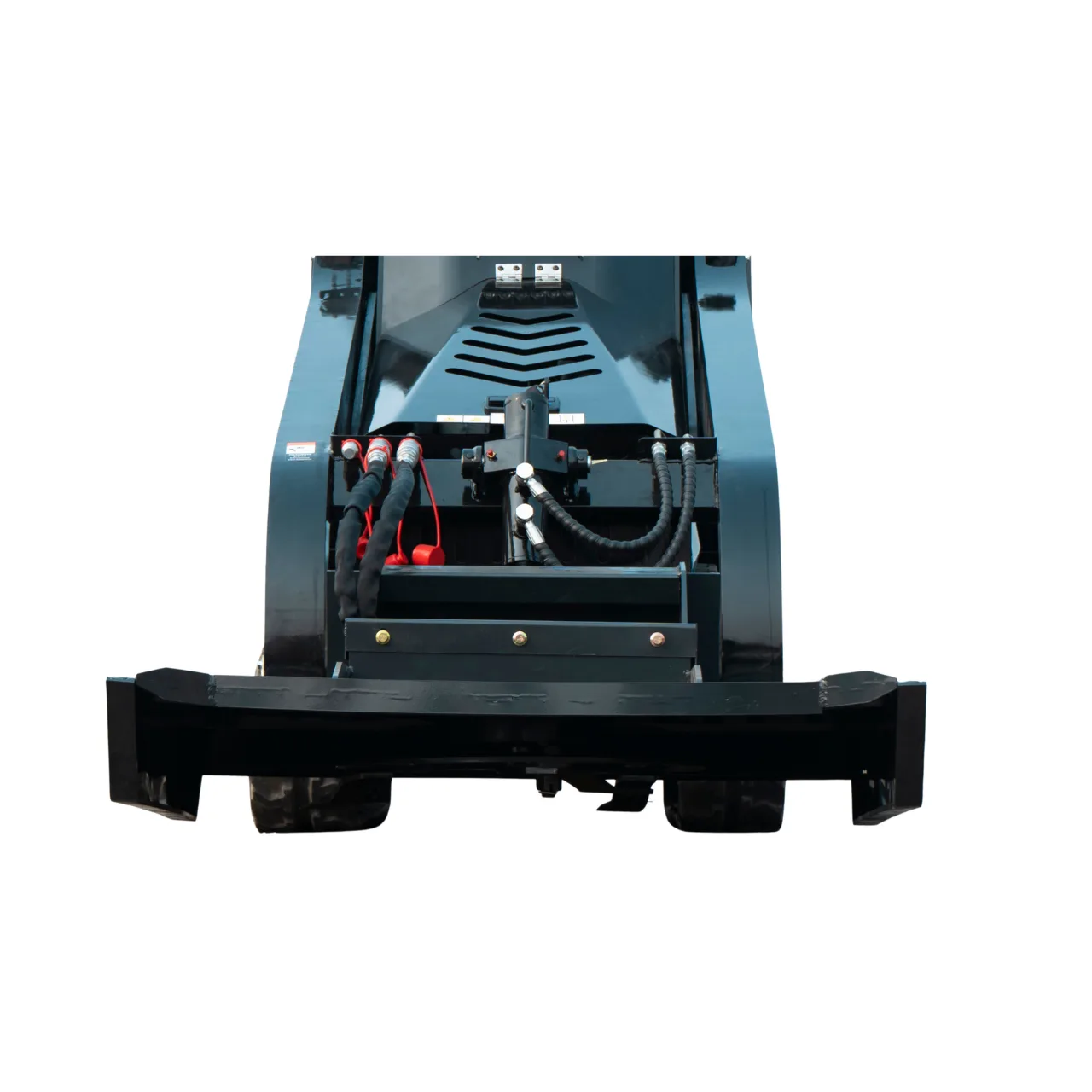 Heavy-Duty 3-Blade Hydraulic Brush Mower Attachment for TYPHON STOMP X1300 & STOMP 509 Mini Skid Steers - Image 4