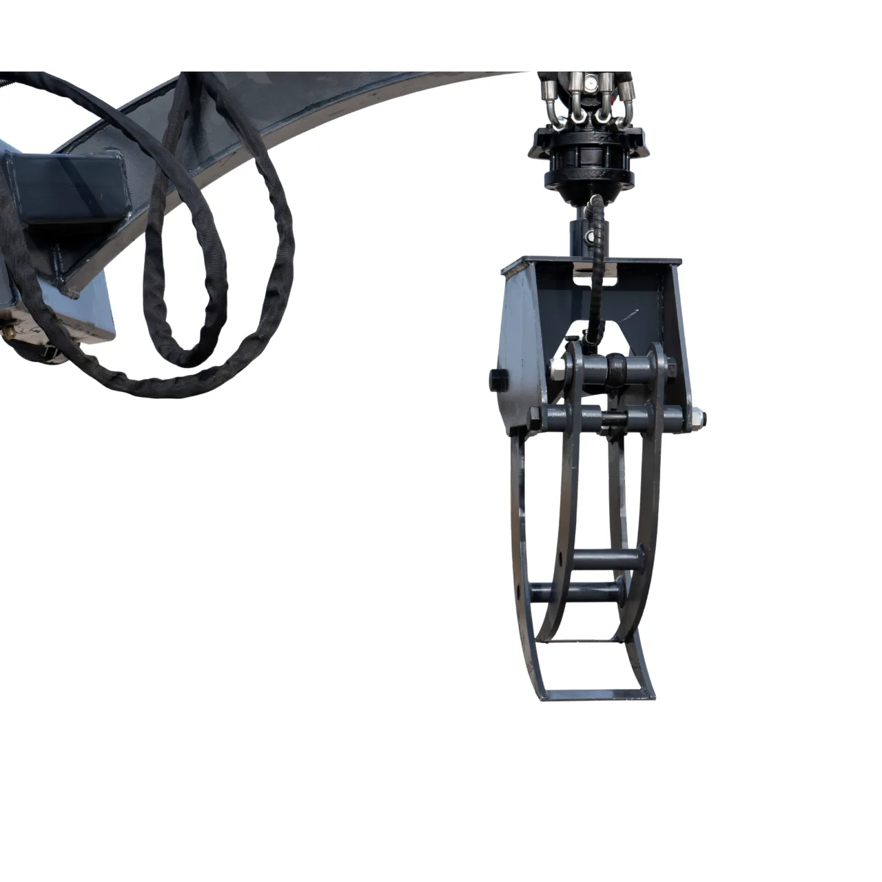 360° Hydraulic Rotary Wood Grabber for TYPHON STOMP X1300 & STOMP 509 Mini Skid Steers - Image 4