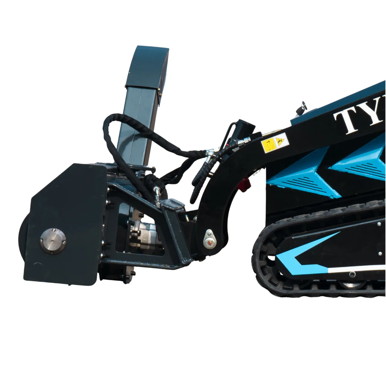1100mm Hydraulic Snow Blower Attachment for TYPHON STOMP X1300 & STOMP 509 Mini Skid Steers - Image 4