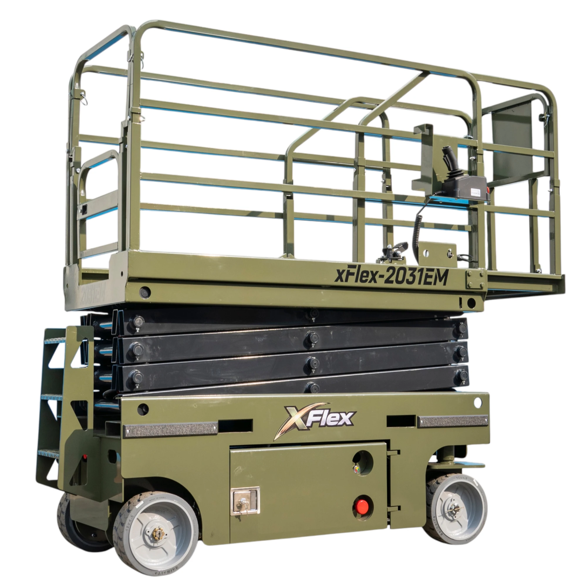 TYPHON xFLEX-2031EM 1.2 Ton Electric Mini Scissor Lift with 20ft Max Platform Height and 19.7" Platform Extend - Image 4