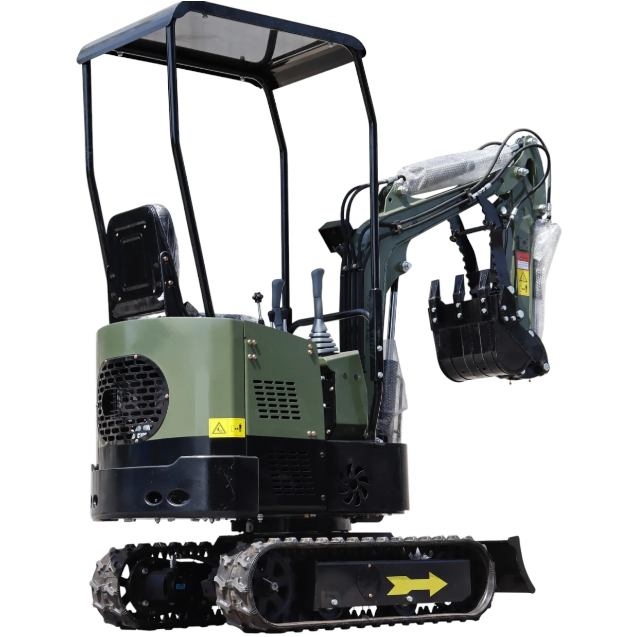 TYPHON TERROR X STORM Mini Excavator – 1 Ton Trench Digger with Canopy, Hydraulic Thumb Clip, Bucket USA - Image 5