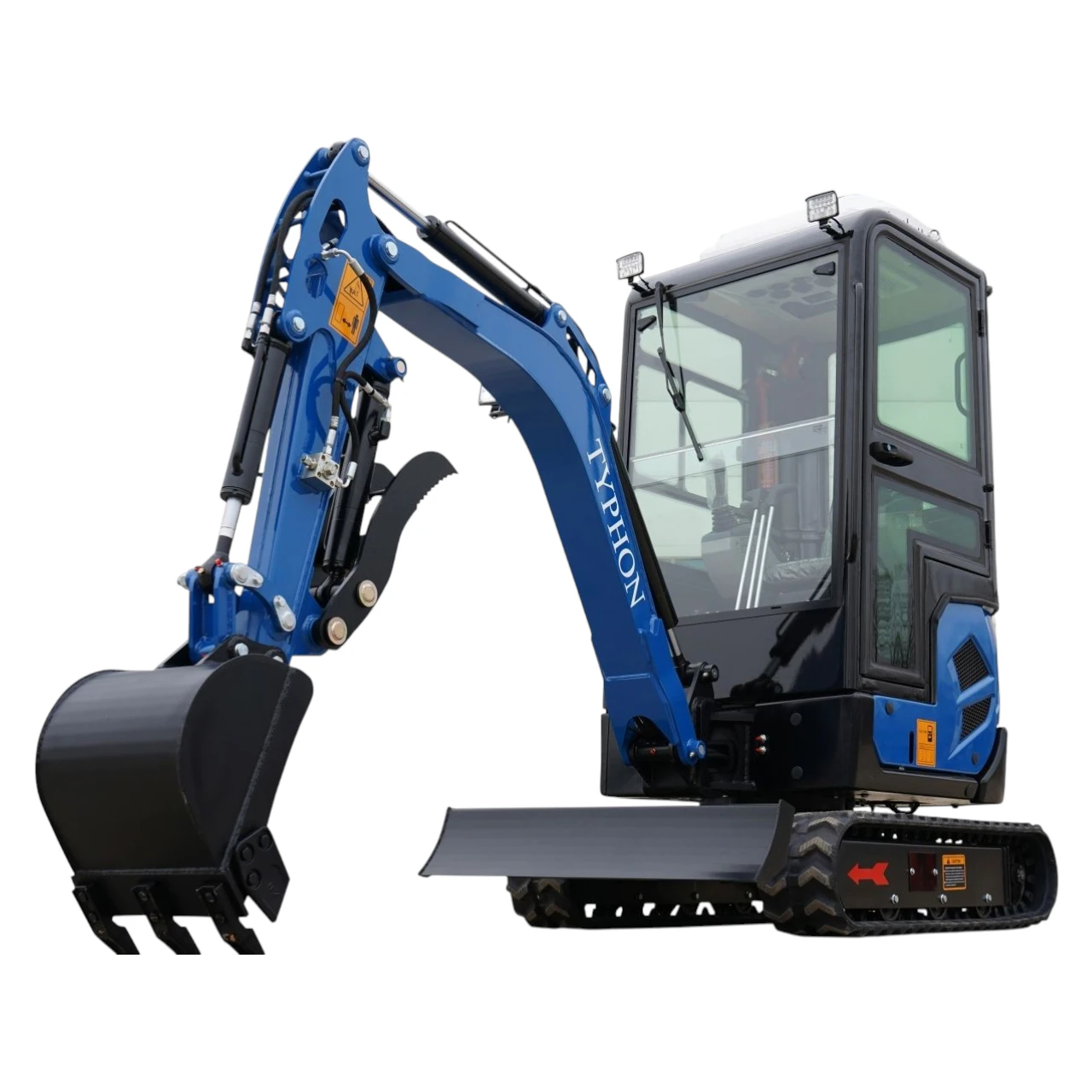2025 4,000 lb TYPHON TERROR XVII Cabin Mini Excavator Rubber Track with Kubota D902 Diesel Engine USA - Image 5