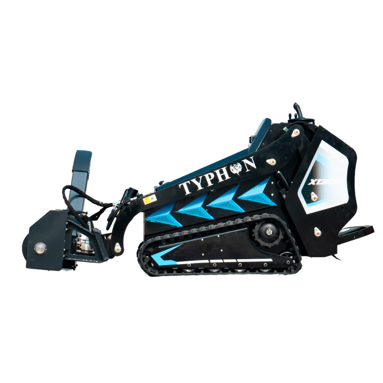1100mm Hydraulic Snow Blower Attachment for TYPHON STOMP X1300 & STOMP 509 Mini Skid Steers - Image 5
