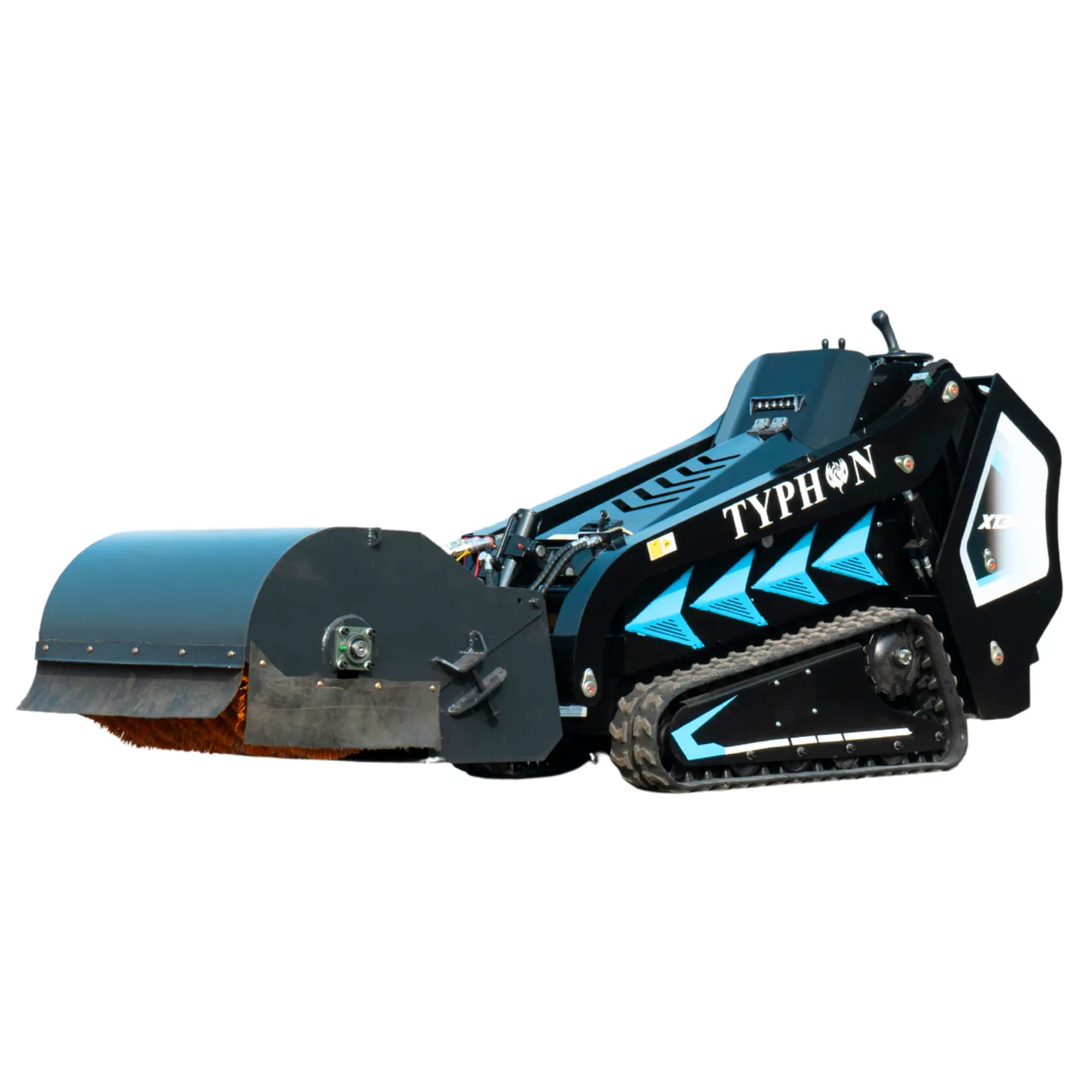 Hydraulic Pickup Sweeper Broom Attachment for TYPHON STOMP X1300 & STOMP 509 Mini Skid Steers - Image 5