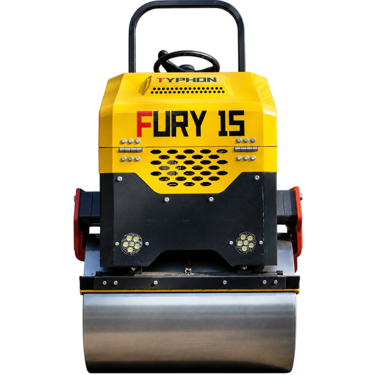 TYPHON FURY 15 Mini Road Roller 1.5Ton 13.5 hp B&S Gas Engine Hydraulic Steering - Image 5