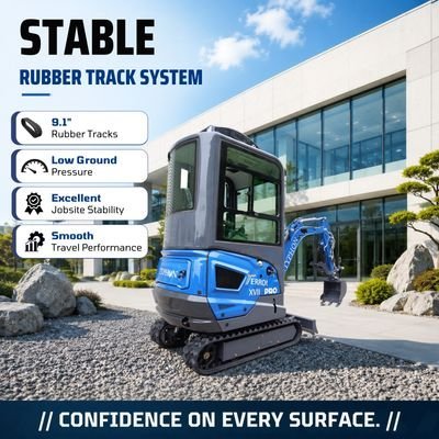 TYPHON TERROR XVII PRO Prestige Edition – Enclosed Mini Excavator with AC, Heater & Ergonomic Comfort - Image 7